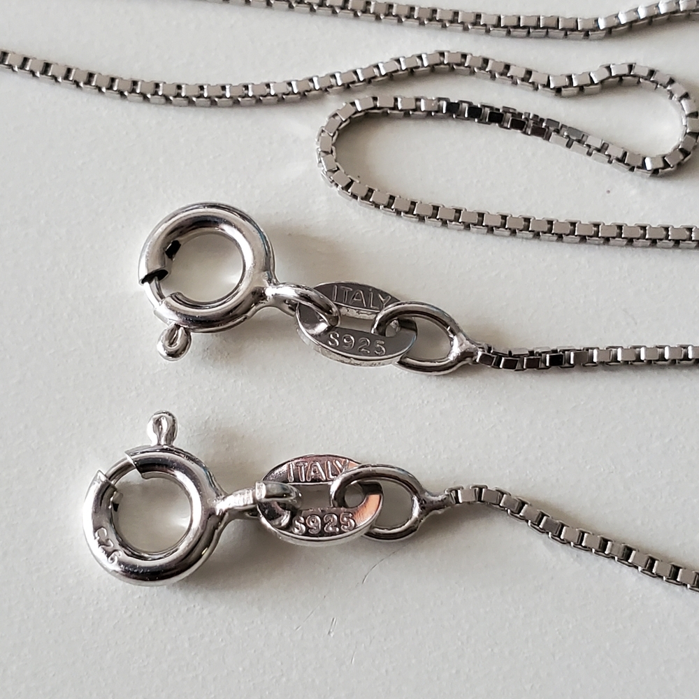 2 Box silver chains - Picture 2 of 2